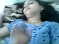 Desi Slobber-filled Smita playing with herself